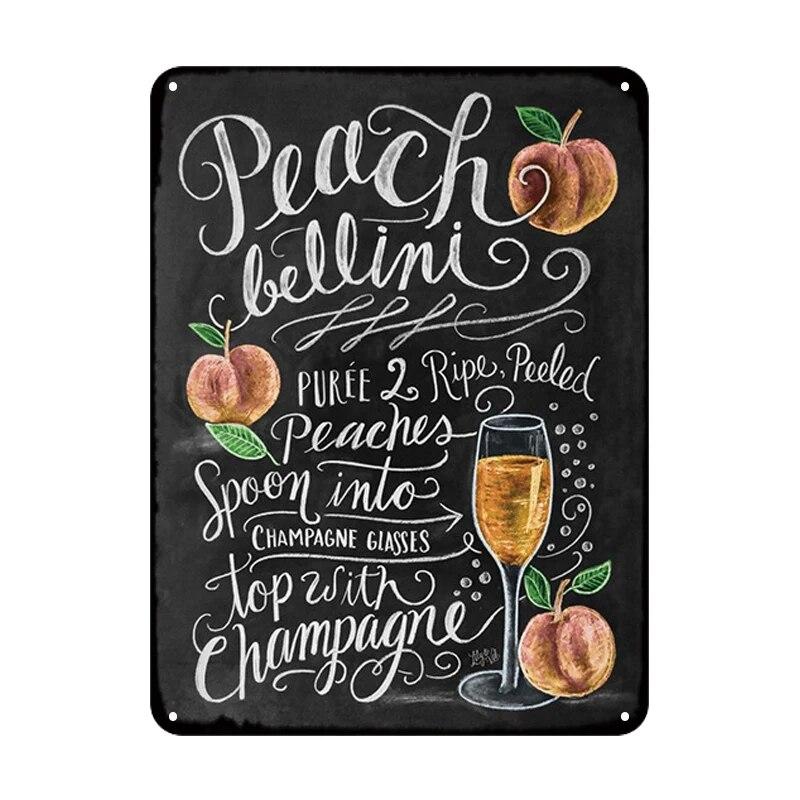 Summer Time BEER Retro Metal Tin Signs Mojito Cocktail Plaque Vintage Poster Bar Pub Art Stickers Wall Decor 20x30cm