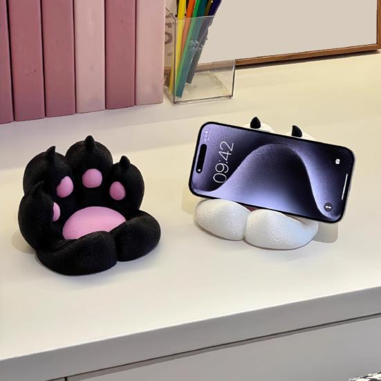 3D-печатная подставка для телефона в виде кошачьей лапы, настольный держатель для мобильного телефона, планшета, складной портативный держатель для телефона для офиса, дома, путешествий