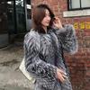 New Autumn and Winter Women's Fur Coats Imitation Fox Fur Long Coats Fashionable Fur Coats Winter Windbreakers