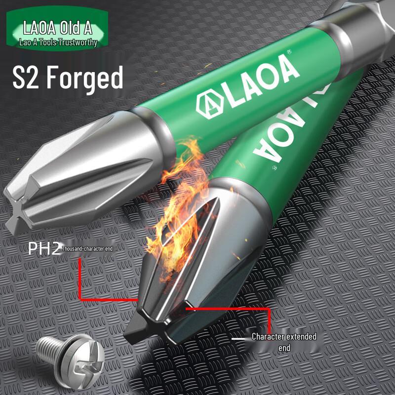 LAOA 1/4" Phillips Magnetic Impact Screwdriver Bits