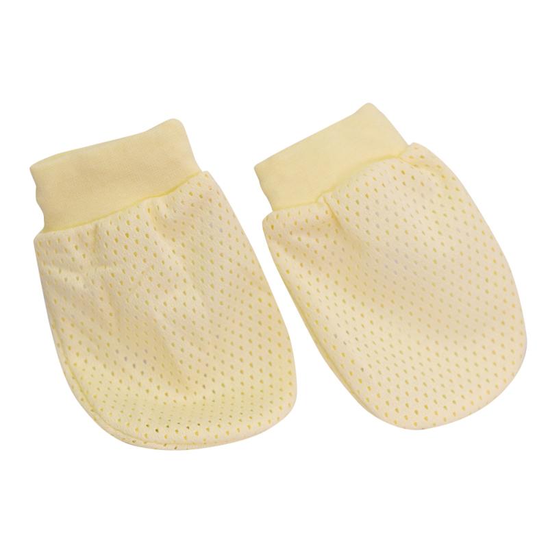 1 пара дышащих перчаток для новорожденных, нейлон + спандекс, ледяной шелк, детские регулируемые перчатки с защитой от царапин