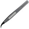 Tweezers, Hobby Tool, Gundam Plastic Model Kit, Ultra-Fine Tip Width 0.5mm, Anti-Static, Metallic, Matte Finish, Bent Tip