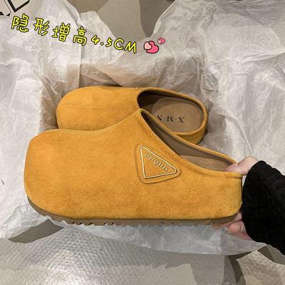 Женские ретро полушлепанцы на скрытой платформе - Лето/Осень 2025