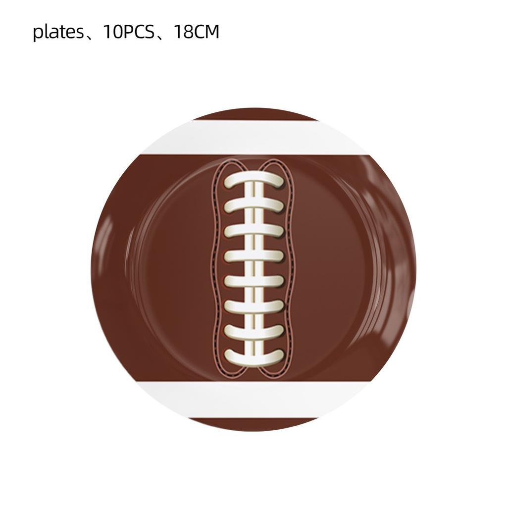 Super American Football Kids Birthday Party Cutlery Paper Plates Tissue Tablecloths Home Decoration