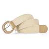 Bohemian Style Braided Elastic Belt Retro Straw Woven Belt Fashion Beach Play Belt  for Women
