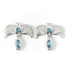 Harry Potter sterling silver Diadem stud Earrings with crystals.