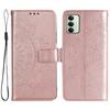 For Xiaomi Redmi 15 5G (EU) (171mm)/4G (EU) (171mm) Stand Case Imprinted Totem PU Leather Wallet Phone Cover with Wrist Strap