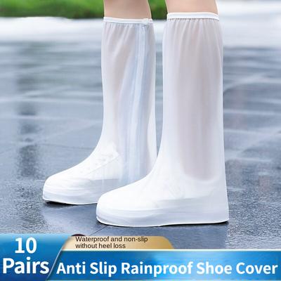 Утолщенный противоскользящий непромокаемый чехол для обуви для путешествий на открытом воздухе водонепроницаемый чехол для обуви с высоким стволом водонепроницаемый слой износостойкая обувь