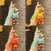 Adorable Fruit Dragon Baby Keychain Silicone Car Bag Pendant Creative Gift