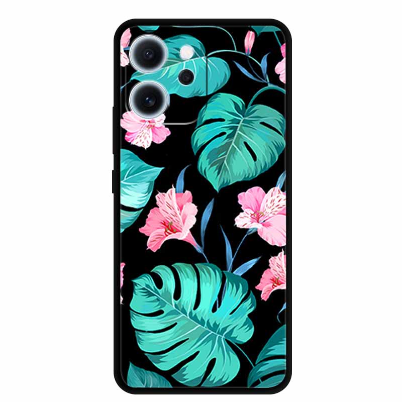 Cartoon Phone Case For Oppo Reno15 F Soft TPU Silicone Protector Relief Flower Emboss 3D Cover Funda Reno15F 15F Bumper Shield