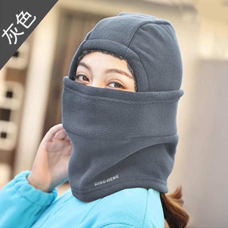 Зимняя уличная ветрозащитная мужская и женская холодостойкая флисовая утолщенная теплая флисовая маска для шеи, головной убор, флисовая шапка