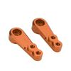 1 Pair RC 25T Metal Servo Arm Aluminium Alloy Servo Steering Arm for 1 8 1 10 Remote Control Car Orange