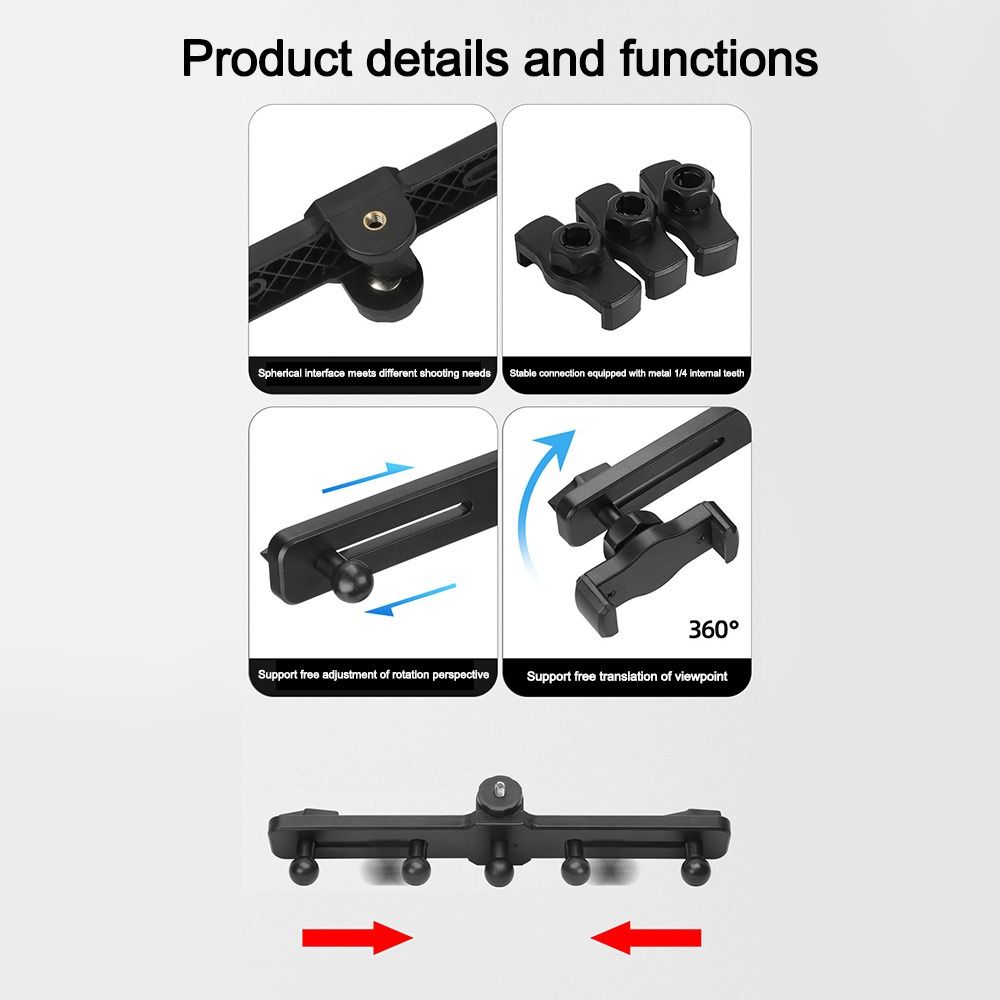 Multi-angle Adjustment Video Recording Stand 360° Rotation Mobile Photography Tripod Vlogging