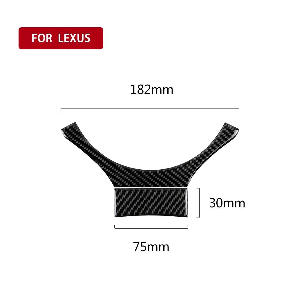 For Lexus IS250 2013- Car Steering Wheel Decoration Trim Sticker Decal Carbon Fiber Auto Interior Accessories