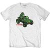 Gorillaz T-Shirt Green Jeep Rock Official New White