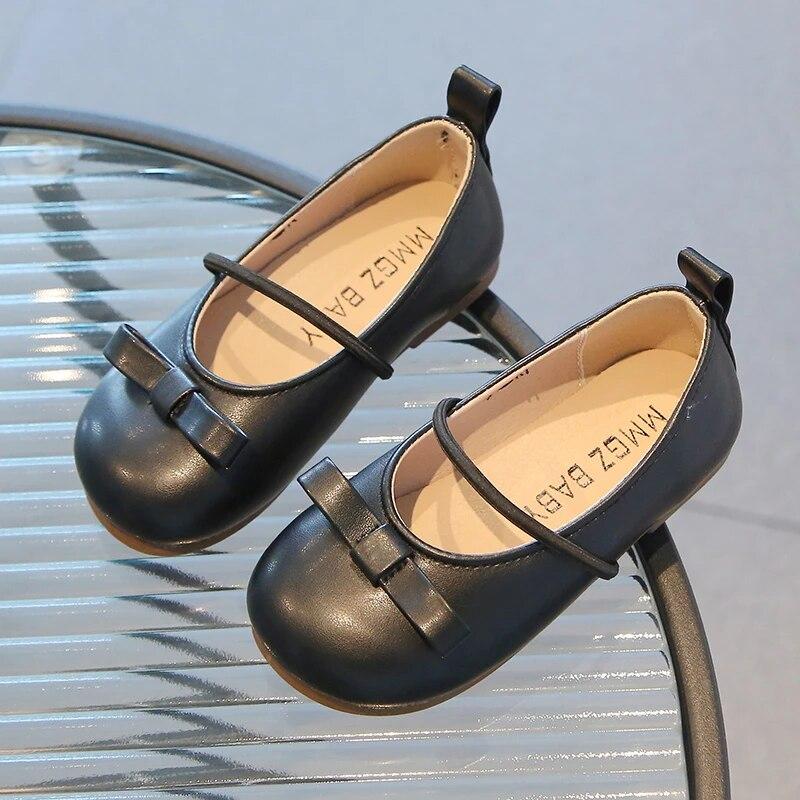 Детская обувь принцессы, мягкие балетки на мелкой подошве с резинкой для маленьких девочек, четыре цвета, 21–30, детская обувь из искусственной кожи для отдыха