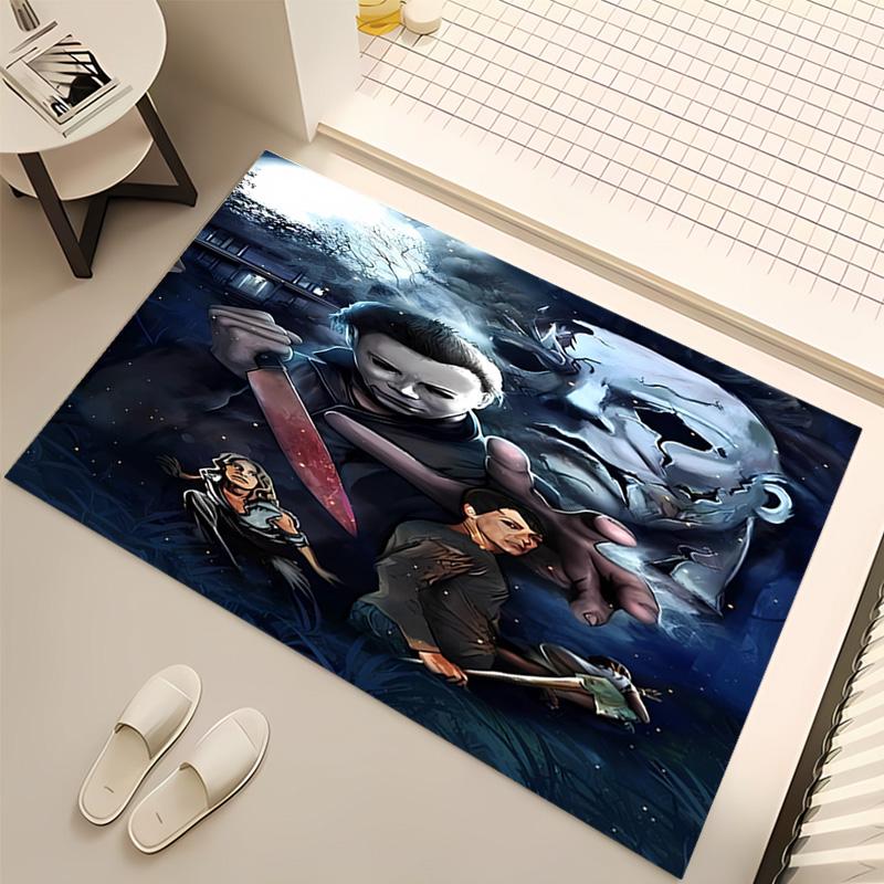 1pc The Revenge of Michael Myers Print Area Rug - Soft, Washable Non-Slip Indoor Mat, Living Room, Home Office Decorative Rug,Office Decorative