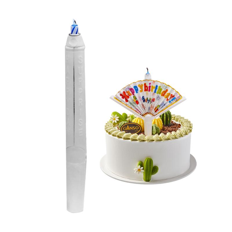 Happy Birthday Candle Fan-Shaped Birthday Candle Supplies Birthday Cake Candle Decor Funny Candles for Decorating Birthday Theme