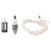 Комплект для обслуживания воздуходувки, совместимый с BG56 BG86C SH56C SH86 SH86C, содержит воздушный фильтр, топливный фильтр, свечу зажигания и шнур стартера