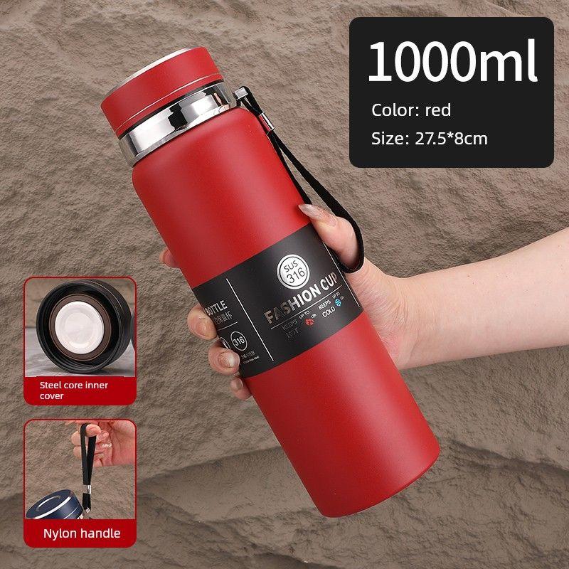 High-Looking, Large-Capacity Thermos Cup for Men and Women, Car-Mounted Tea Cup, 2026 Latest Model, 316 Stainless Steel Water Cup, 800ml