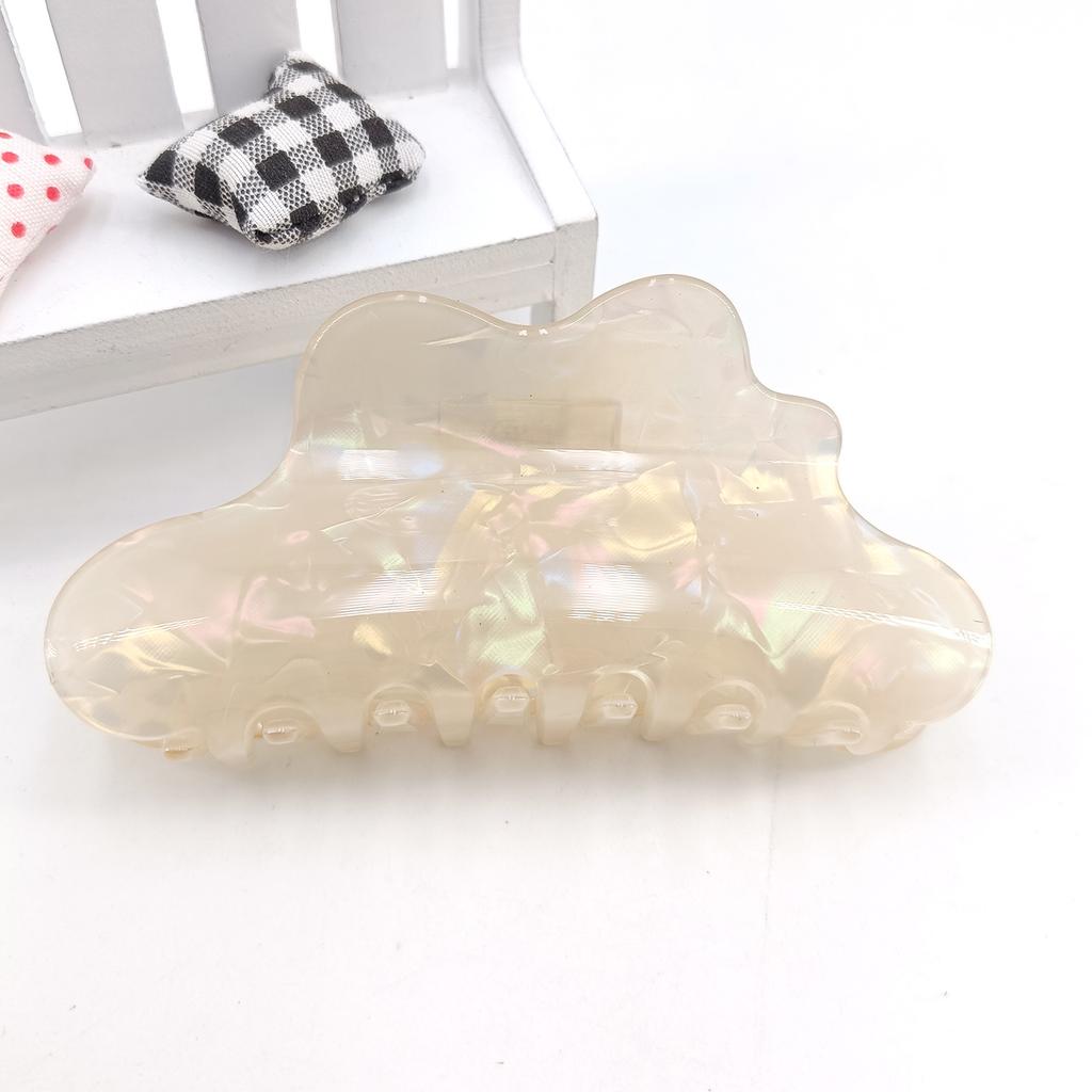 Fantasy Color Mermaid Color Cloud Shape Hair Clip Grab Clip Imitation Acetate Hair Clip Shark Claw Hair Accessories for Women
