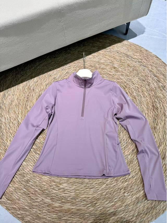 Женский оригинальный базовый слой для йоги Alo Slim-Fit с полумолнией - Топ для тренировок с длинным рукавом для осени/зимы