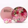 Soap Flowers Round Box, Pink Baby Blessings