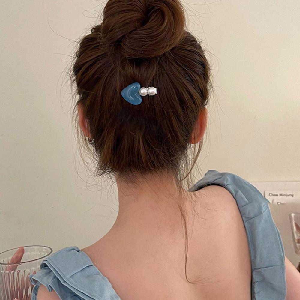 Pearl Side Hairpin Sweet Bangs Hair Clip Princess Headdress Styling Tool for Girls