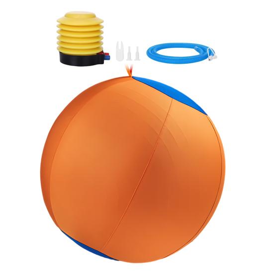 Herding Ball for Dogs Calming Ball with Cover Handle Inflatable Training Ball for Large Breeds Small Medium Dogs Active Play Exercise