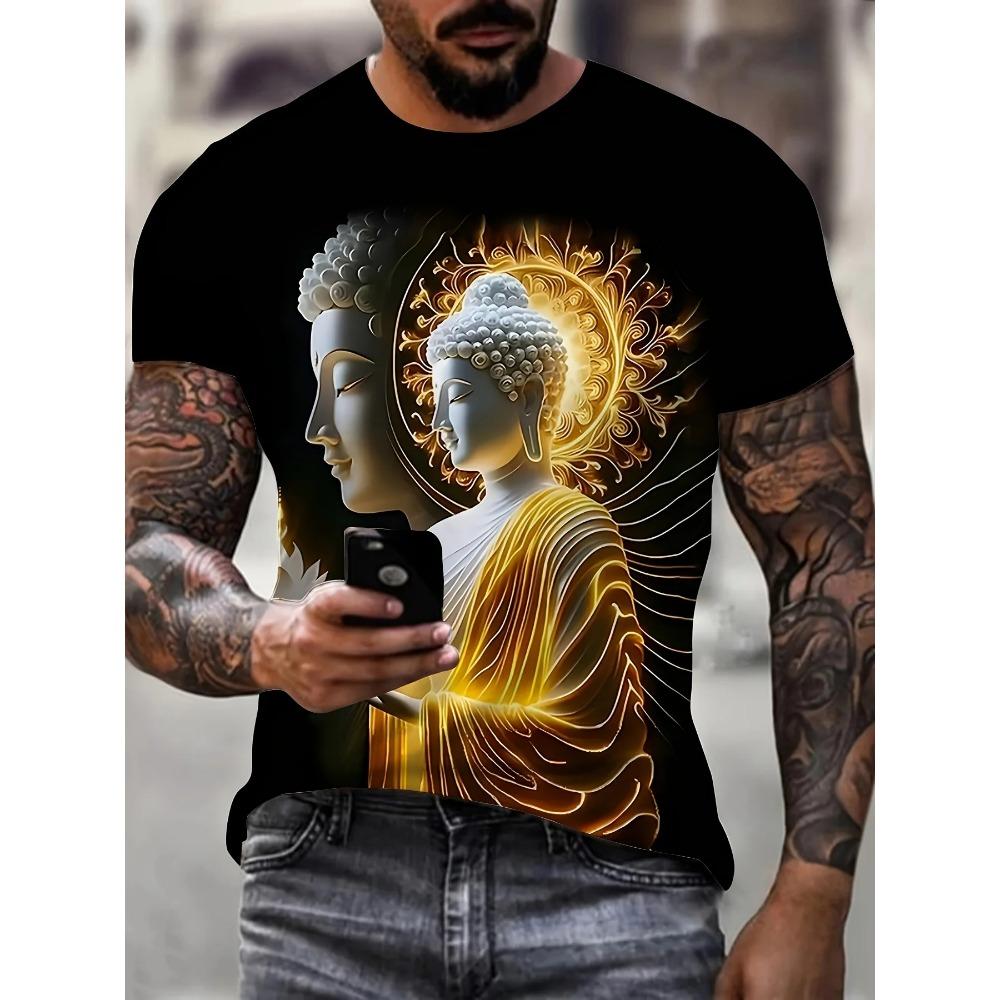 Модная мужская свободная футболка с животным принтом, с коротким рукавом, круглым вырезом, одежда в уличном стиле