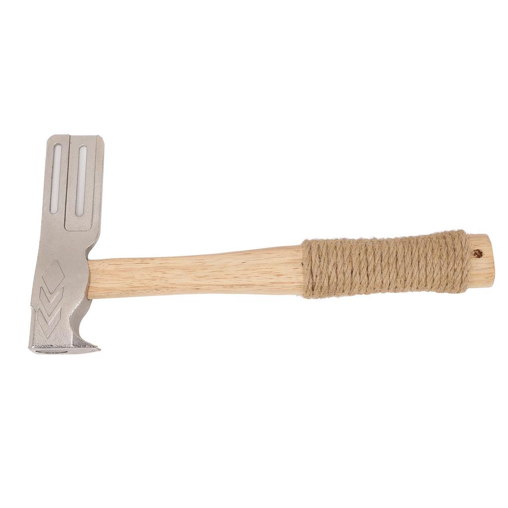 Магнитный кровельный молоток Многофункциональный кровельный топор с магнитным бойком и рукояткой из пеньковой веревки, противоскользящий