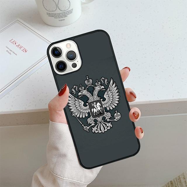 Russia Flag national emblem Phone Case For iPhone 17 Air 14 15 16 13 12 Max Cover For Apple 11 Pro Max Plus Coque