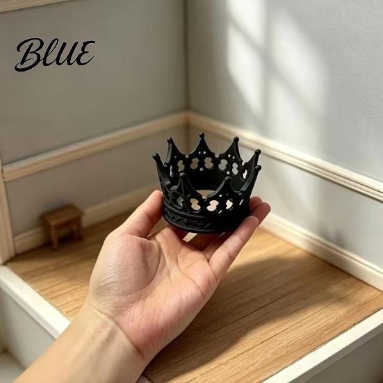 Уникальные настольные произведения искусства 3D-печатное украшение-корона Винтажная полая резная фигурка Готическая декоративная миниатюрная модель Реквизит Декорация для