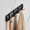 Coat Rack Wall Mount - Modern, Metal Wall Coat Rack Sturdy Wall Hook Rack Rail for Hanging Coat, Jacket, Clothes, Hat