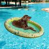 Bouée gonflable Worallymy pour chien, verte