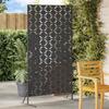 VidaXL Metal Fence Panel Black Metal Large 868577