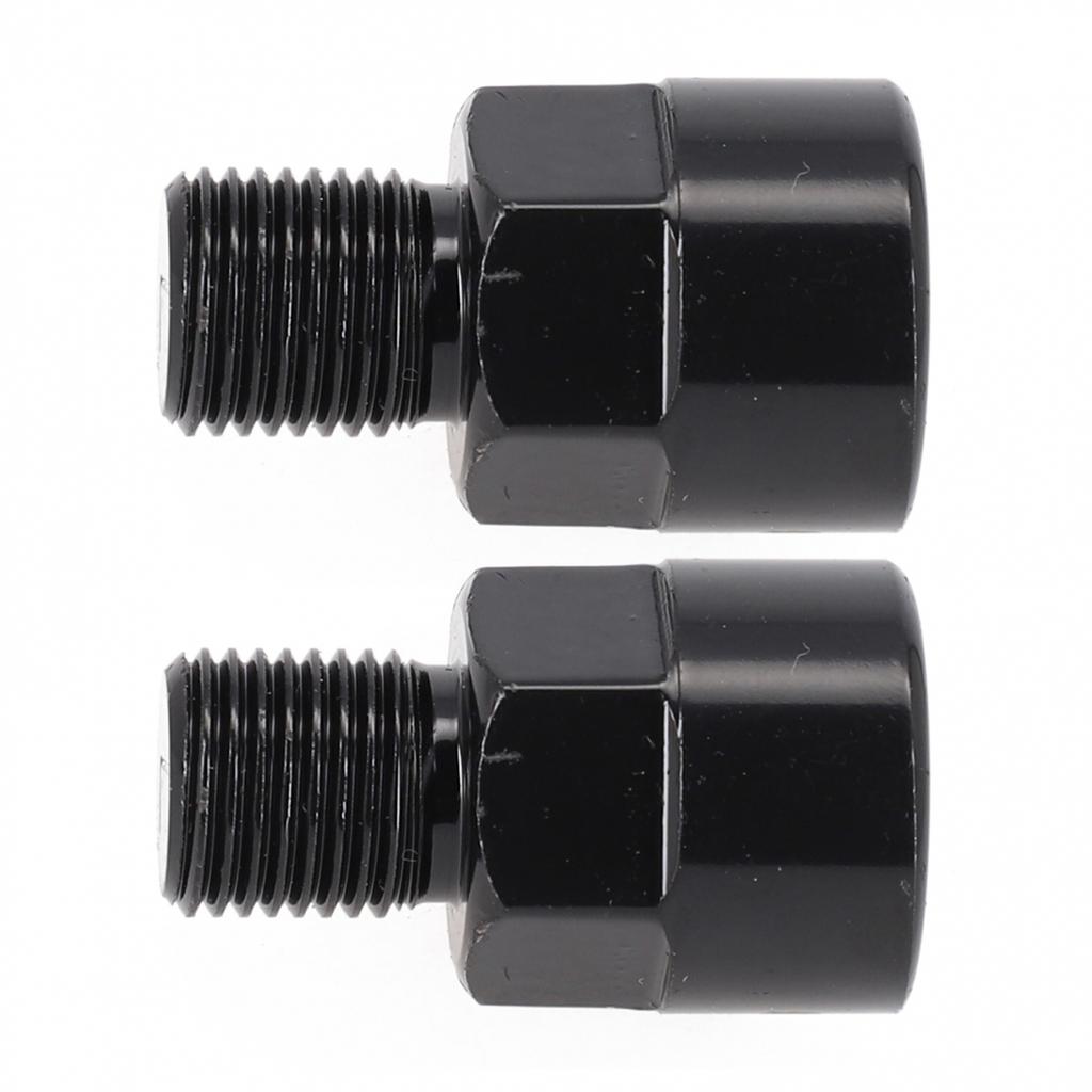 Адаптер для педалей велосипеда из алюминиевого сплава для шатунов 1/2 дюйма и педалей 14 мм, черный