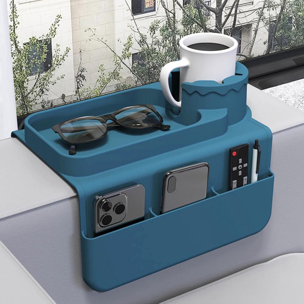 Compact Couch Organizer For Essentials Couch Accessory Drinks Organizer Generous 29.5CM X 48CM Size Multi-Functional Tray