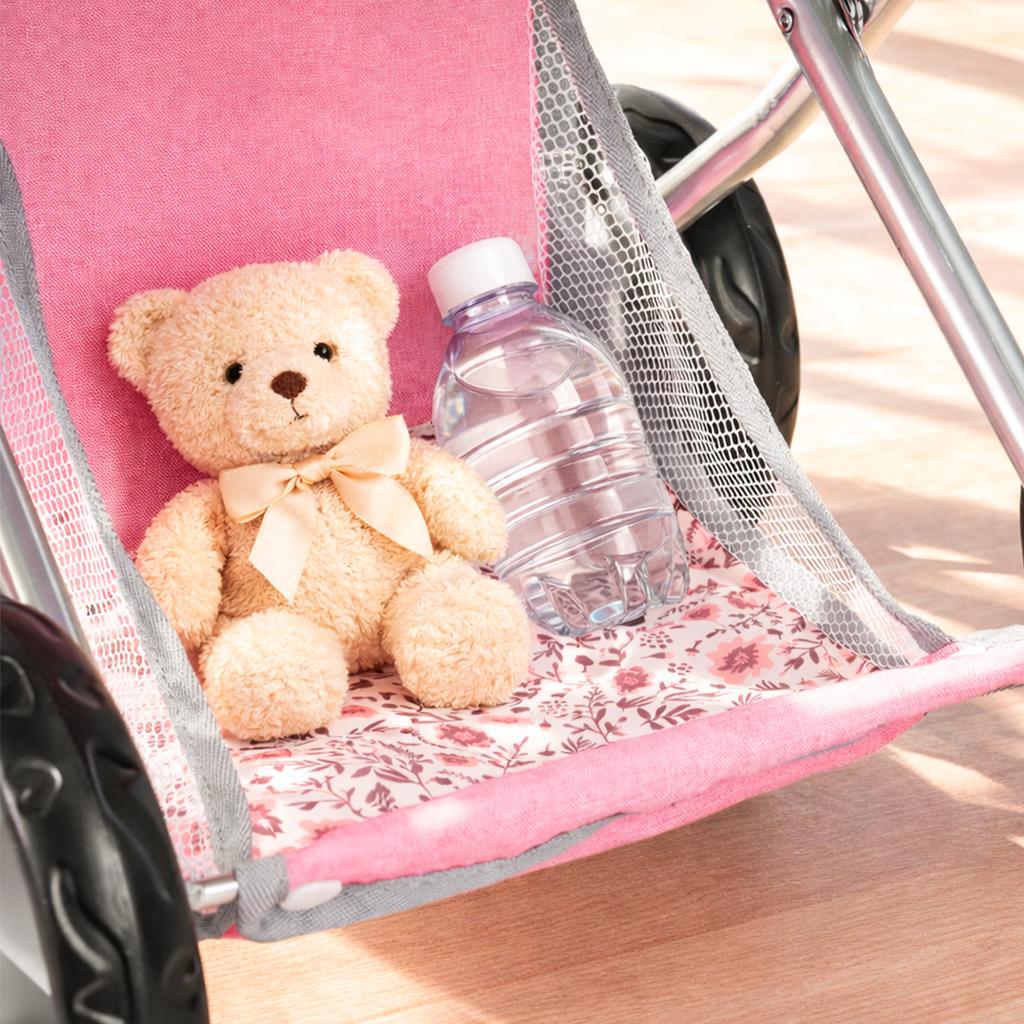 3-In-1 Doll Stroller Gondola Carrier With Adjustable Basket And Accessories