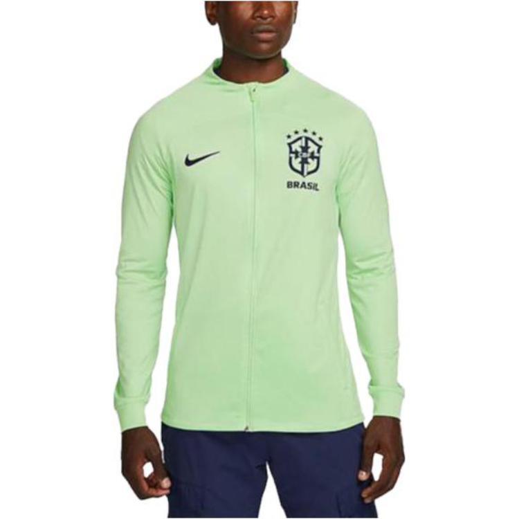 Nike Brazil Strike Dri-FIT Knit Soccer Track Jacket 'Green' Men's DX1950-390