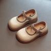 Туфли Мэри Джейн на весну и осень, мягкие нескользящие туфли для девочек, маленькие кожаные туфли