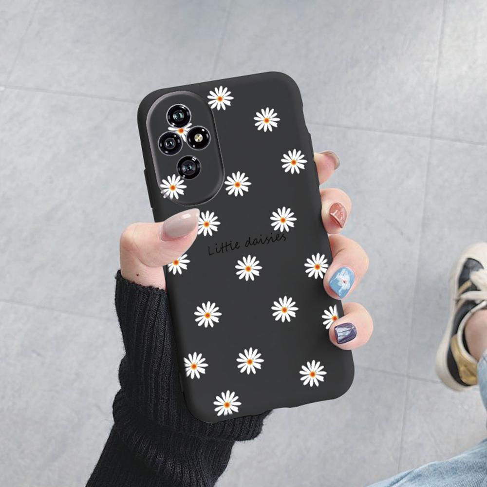 Чехол для телефона с узором Роза и Леопард для Honor 200 Lite, Daisy Love Heart, Ударопрочный Мягкий чехол для Honor 200 Pro, Умный Силиконовый