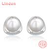 Линдон стерлингового серебра 925 пробы синтетический жемчуг серьги серьги-капли для женщин подарки на свадьбу
