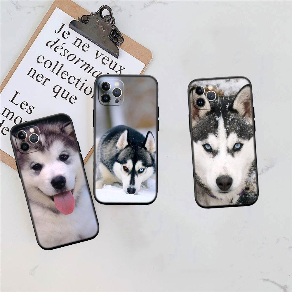 CJ66 Husky Puppy Dog Soft Shell Phone Case for Redmi Note 10 11 12 Pro Max 10S 10C 10T 11A 11S 12S 12C