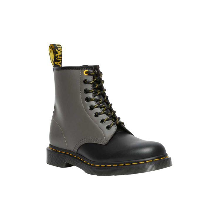 Dr. Martens 1461 Smooth Casual Lace-Up Short Boots Unisex Boots Gray Black 27538001