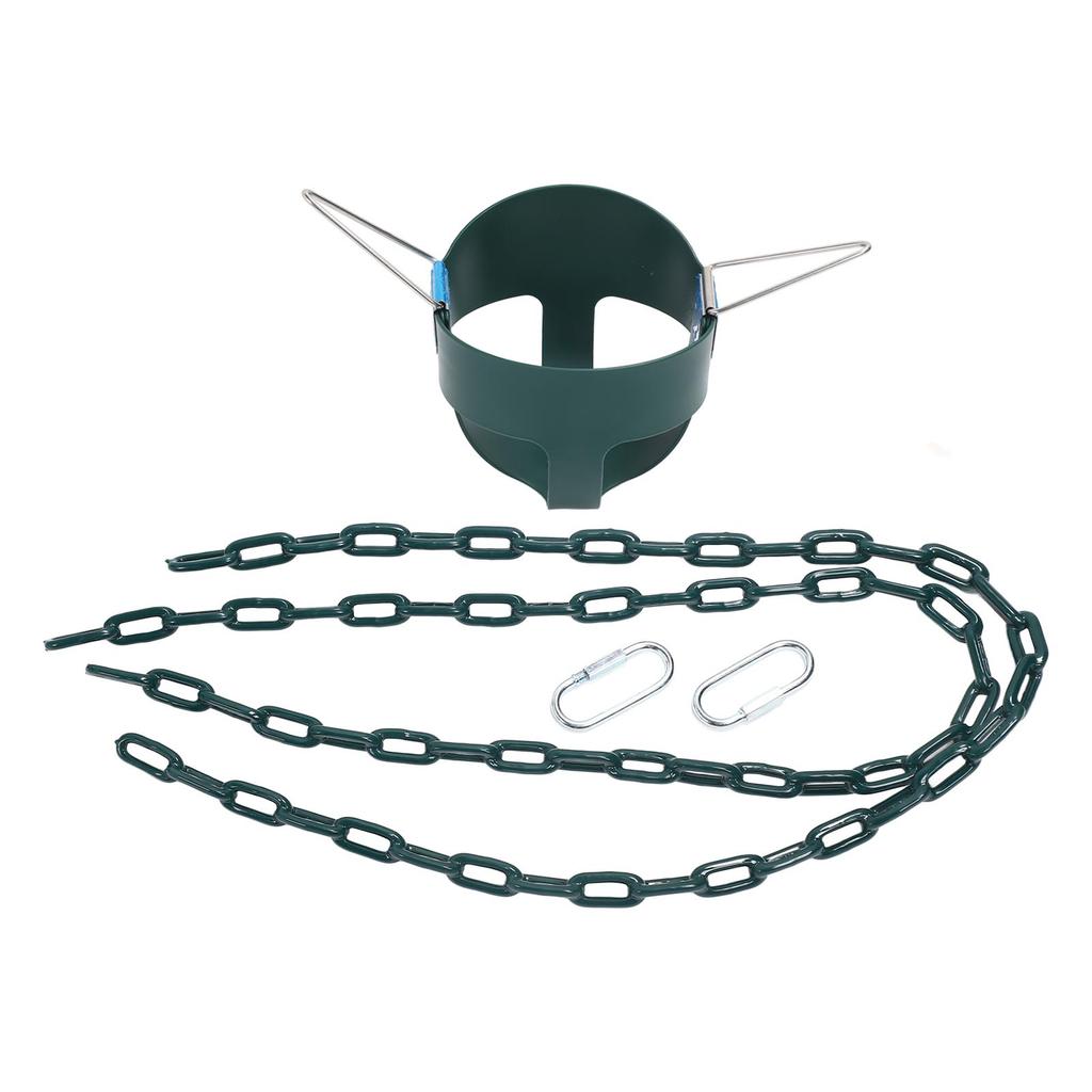 Full Bucket Toddler Swing High Back Full Bucket Toddler Swing Seat with Finger Grip and Plastic