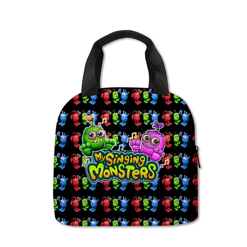 Cute My Singing Monsters Lunch Tote For Elementary School Children