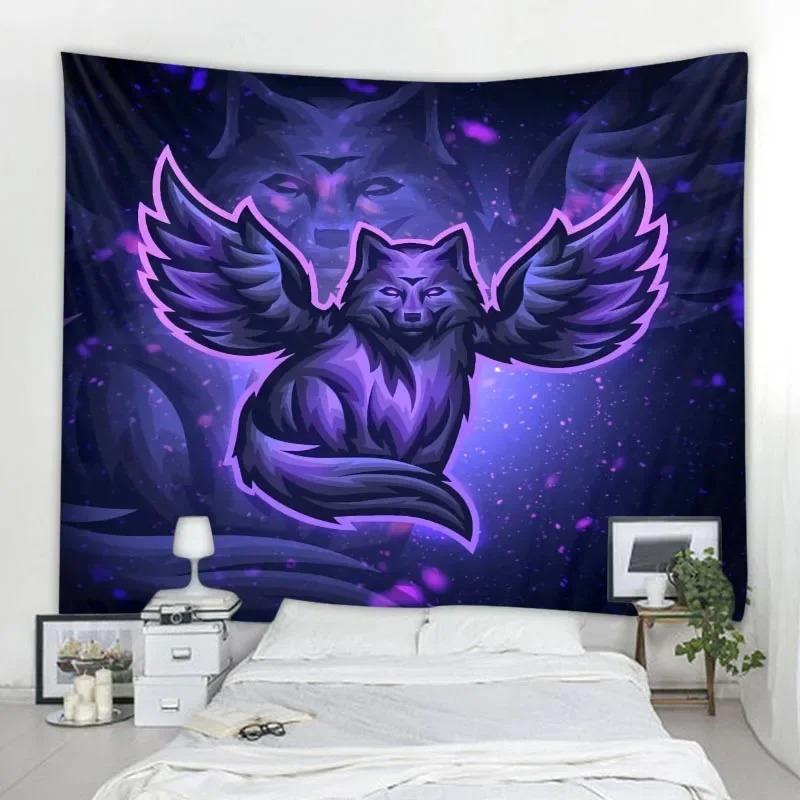 Креативный декоративный гобелен с совой, украшение для офиса, гостиной, настенный гобелен для дома