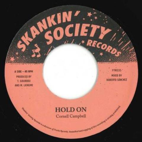 7-дюймовая пластинка CORNEL CAMPBELL Hold On Версия FTR033 Fruits Records 2021 Япония Регги Ска Даб Б/у