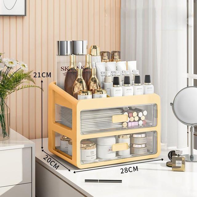 Настольный органайзер для макияжа, ящик для хранения косметики, чехол для макияжа, держатель для кистей, помада, уход за кожей, столы для макияжа